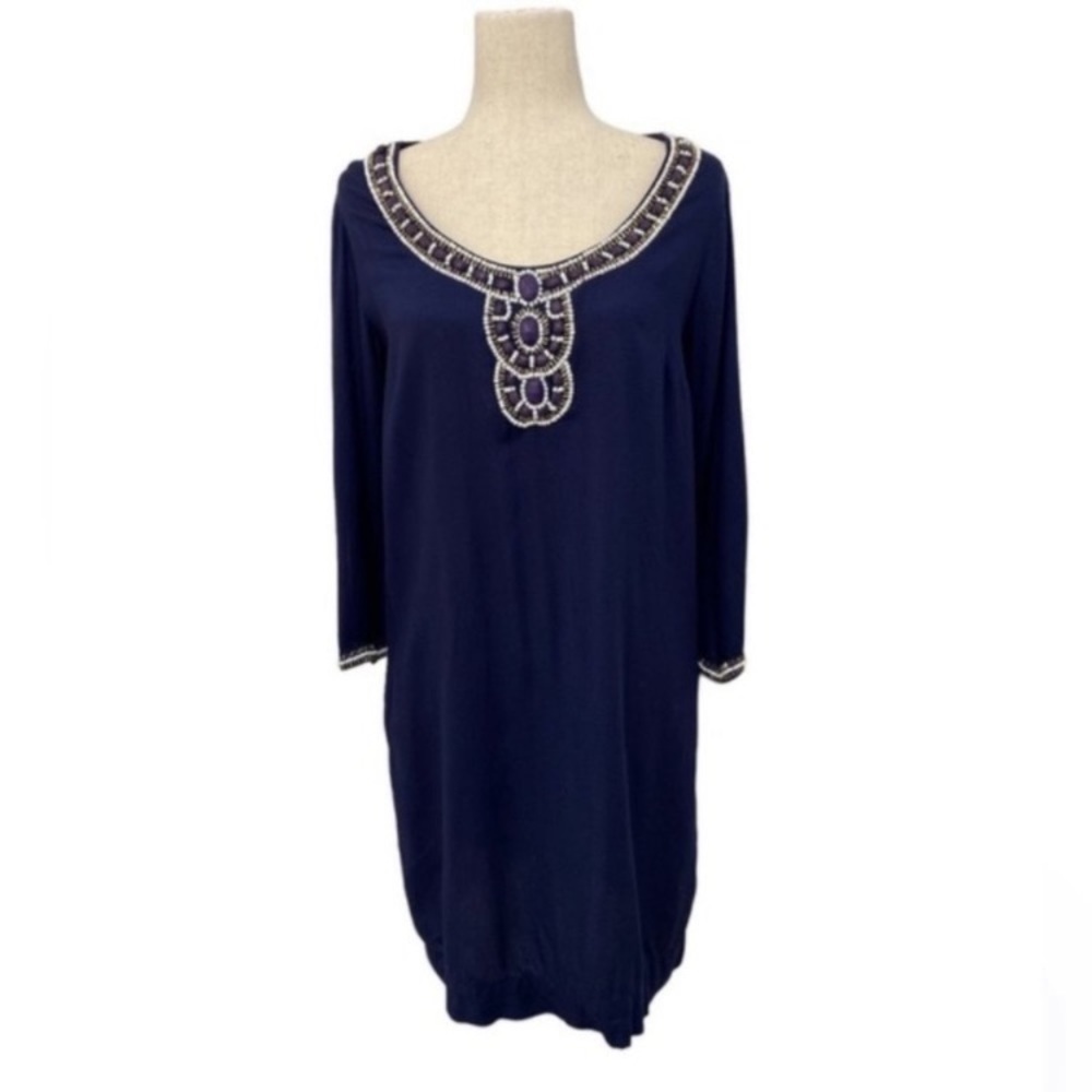 Lilly Pulitzer Sarah Beaded Tunic Dress | Sz M - Picture 7 of 14